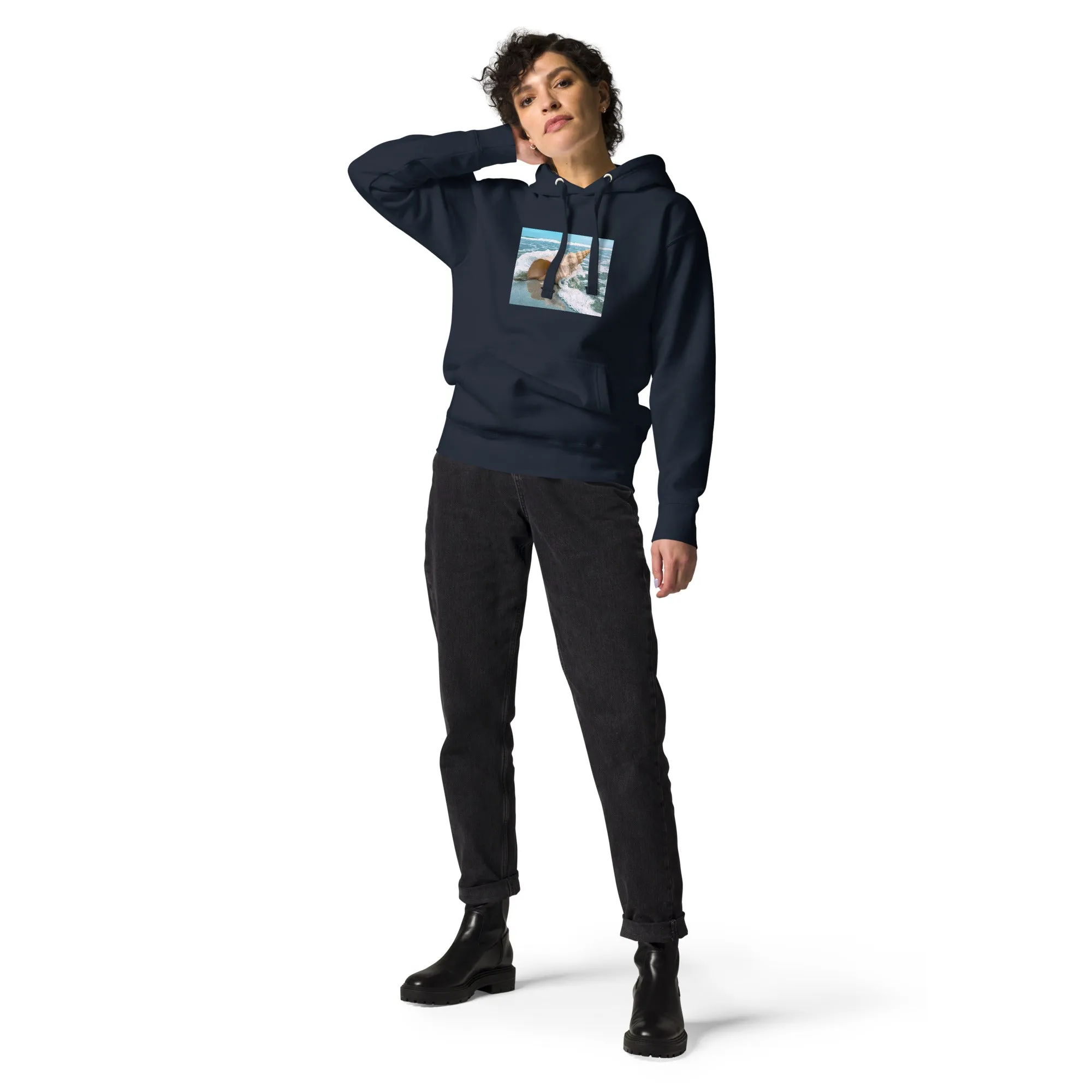 Hoodie Womens Designer (Hoodies Womens - Nature Seashore 008)