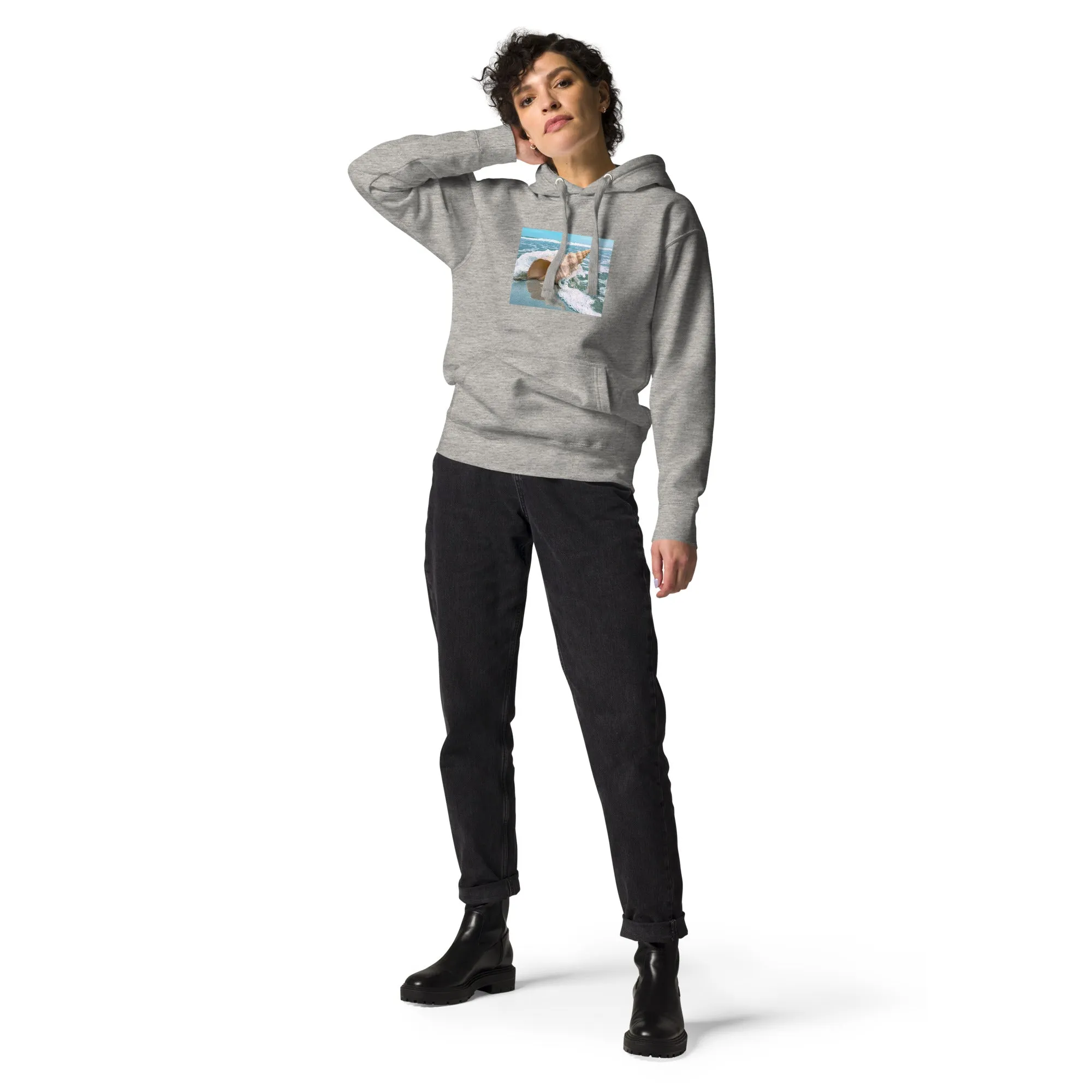 Hoodie Womens Designer (Hoodies Womens - Nature Seashore 008)