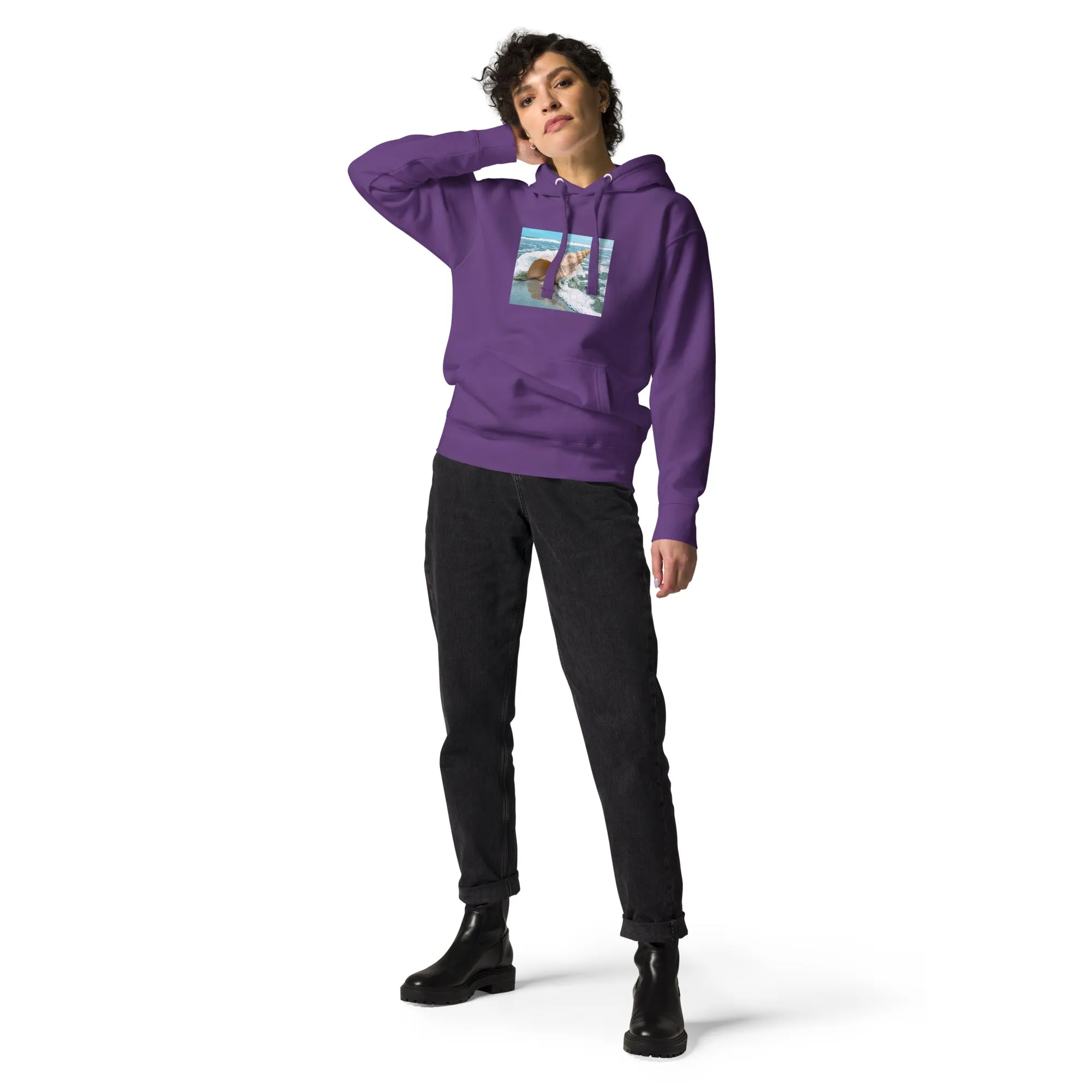 Hoodie Womens Designer (Hoodies Womens - Nature Seashore 008)