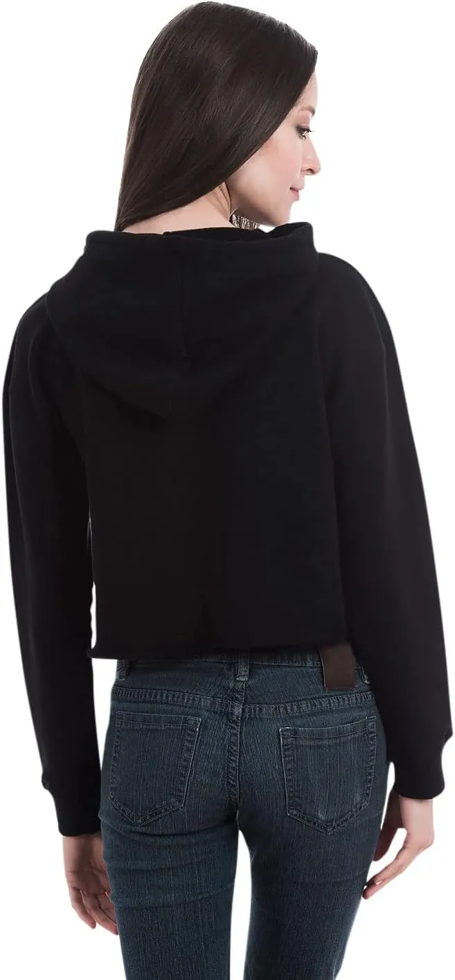 HYBRID APPAREL - Sprite - Monochrome - Women's Cropped Pullover Hoodie