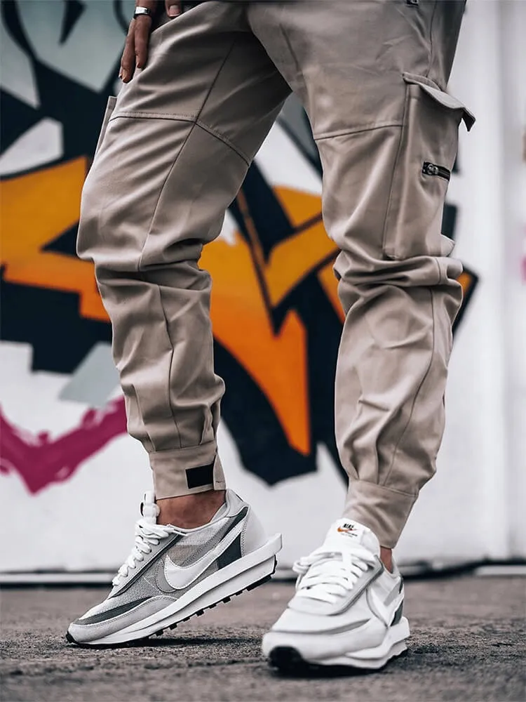 INFINIT Drex cargo pants streetwear multi pockets casual joggers for men 2022