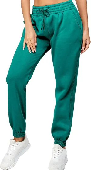 IUUI Women's High Waisted Sweatpants Fleece Joggers Pockets Cotton Lounge Athletic Baggy Pants