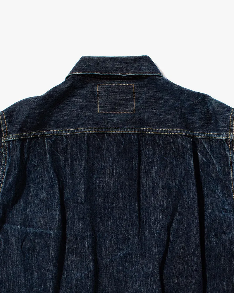 Japanese Repro Type II Trucker Jacket, Sugar Cane & Co, Denim with Fading- L