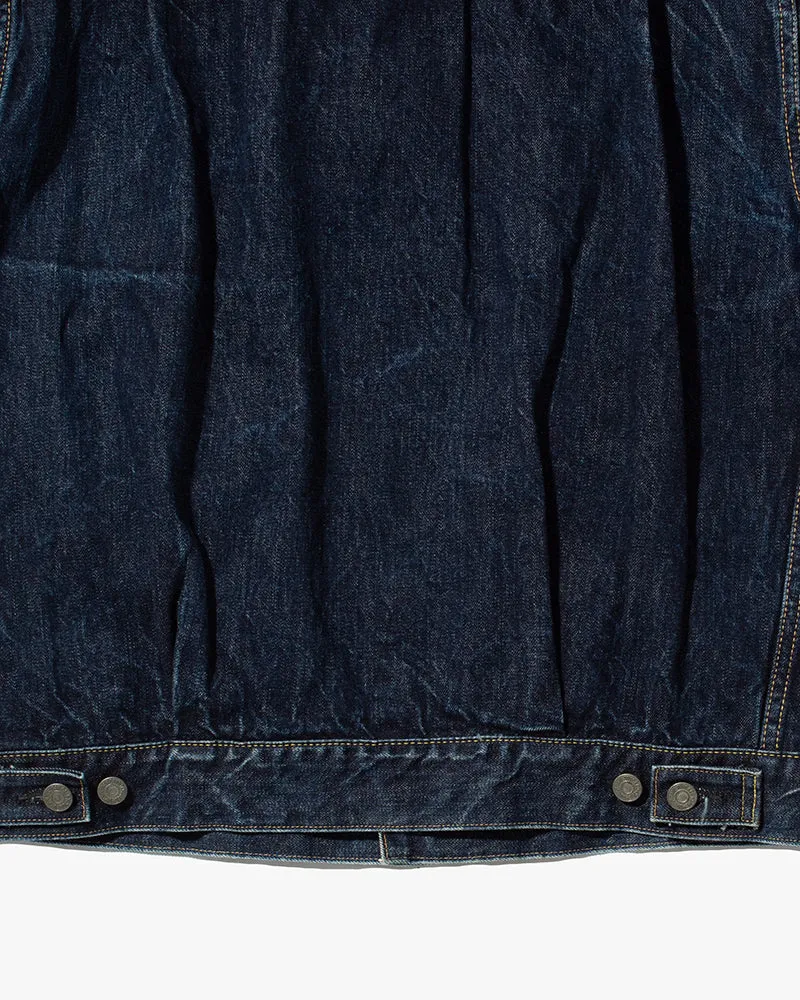 Japanese Repro Type II Trucker Jacket, Sugar Cane & Co, Denim with Fading- L