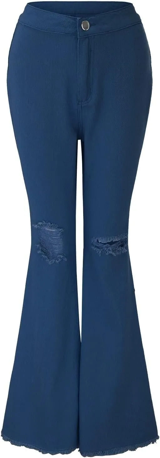 Jeans for Women Flare Jeans High Waisted Wide Leg Baggy Jean for Women Stretch Denim Pants Skinny Jeans Bootcut Jeans