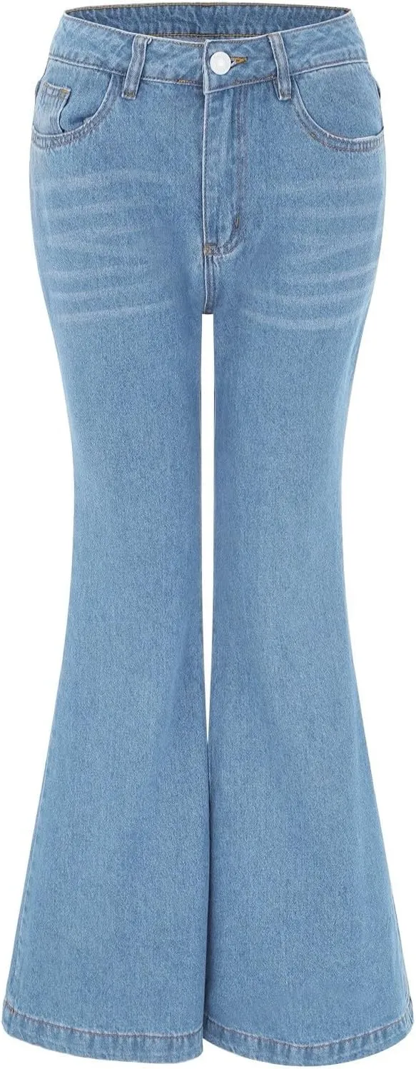 Jeans for Women Flare Jeans High Waisted Wide Leg Baggy Jean for Women Stretch Denim Pants Skinny Jeans Bootcut Jeans