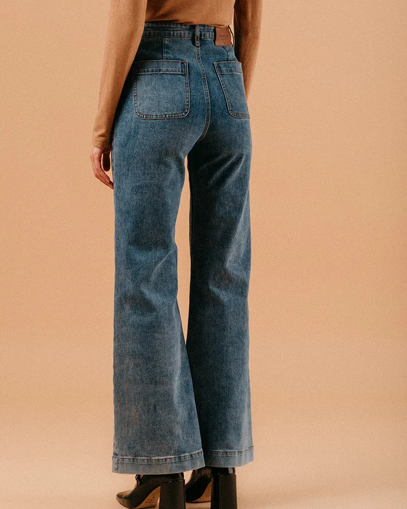 Jeans Pantalon 72 Bleu-Moyen