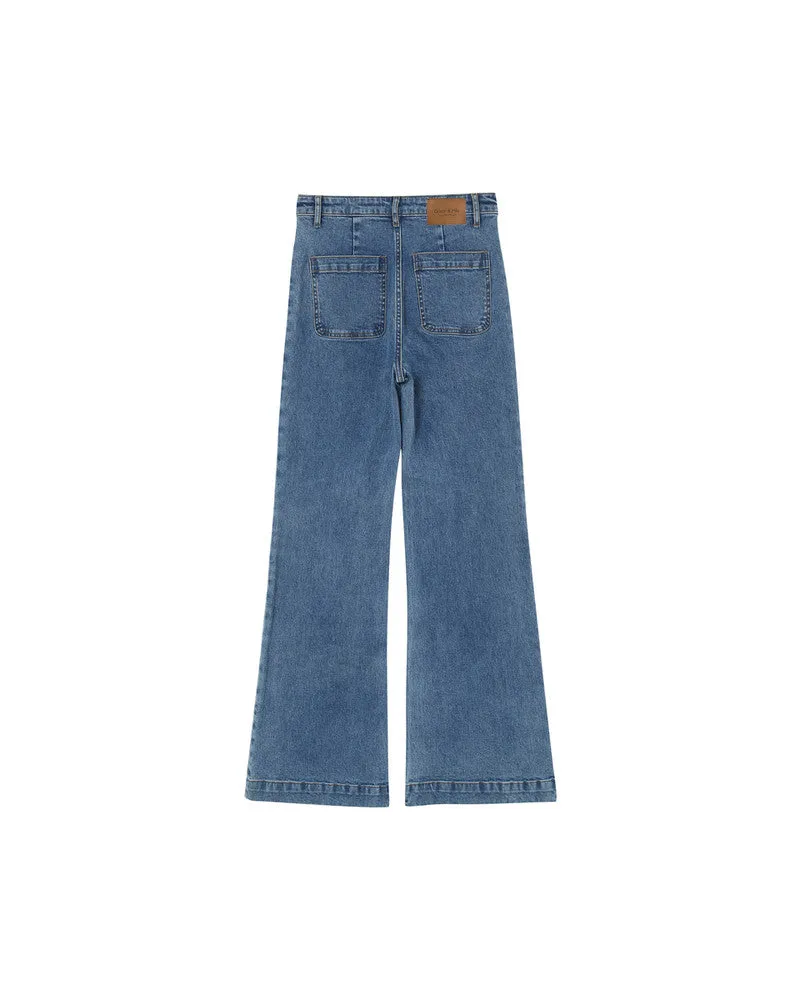 Jeans Pantalon 72 Bleu-Moyen