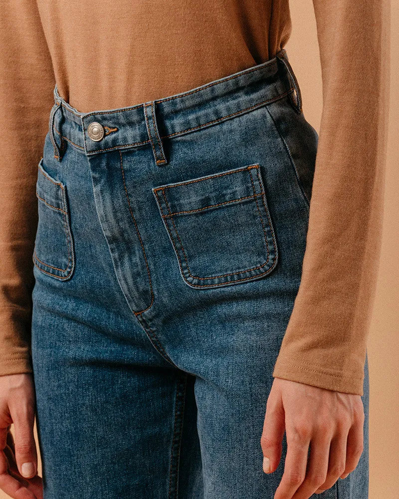 Jeans Pantalon 72 Bleu-Moyen