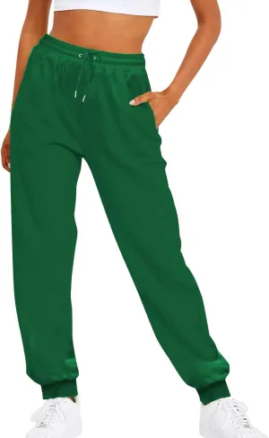 Jogger Sweatpants Women Baggy Fleece Drawstring High Waisted Athletic Pants Loose Comfy Joggers with Pockets
