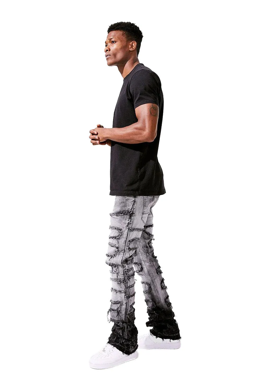 Jordan Craig Martin Stacked Python Men's Jean Pants Concrete