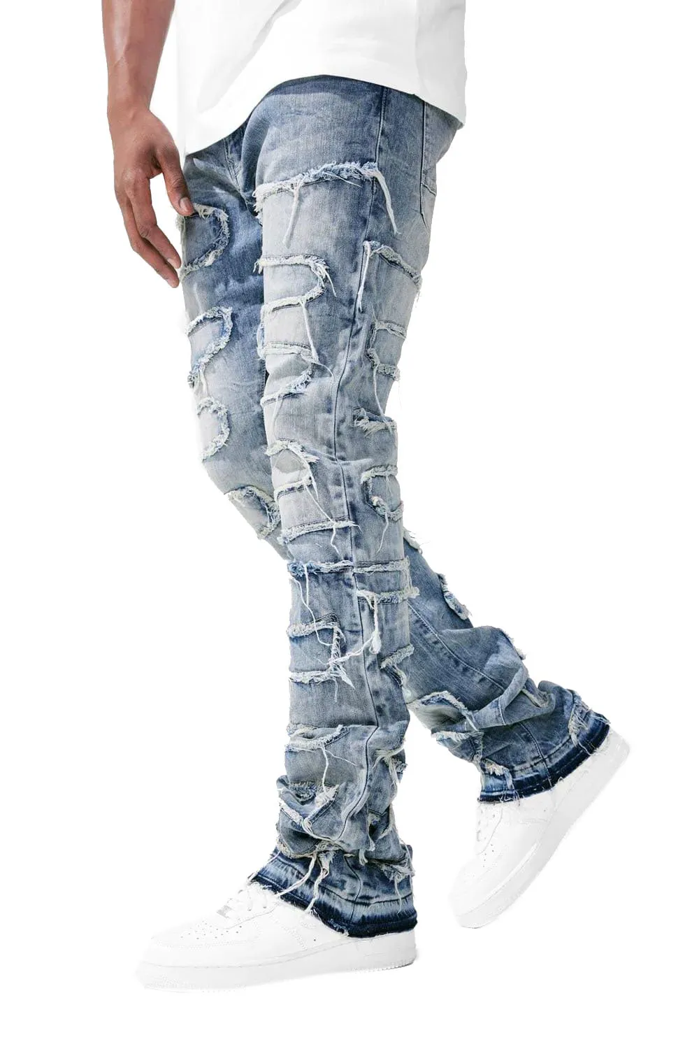 Jordan Craig Martin Stacked Python Men's Jean Pants Studio Blue