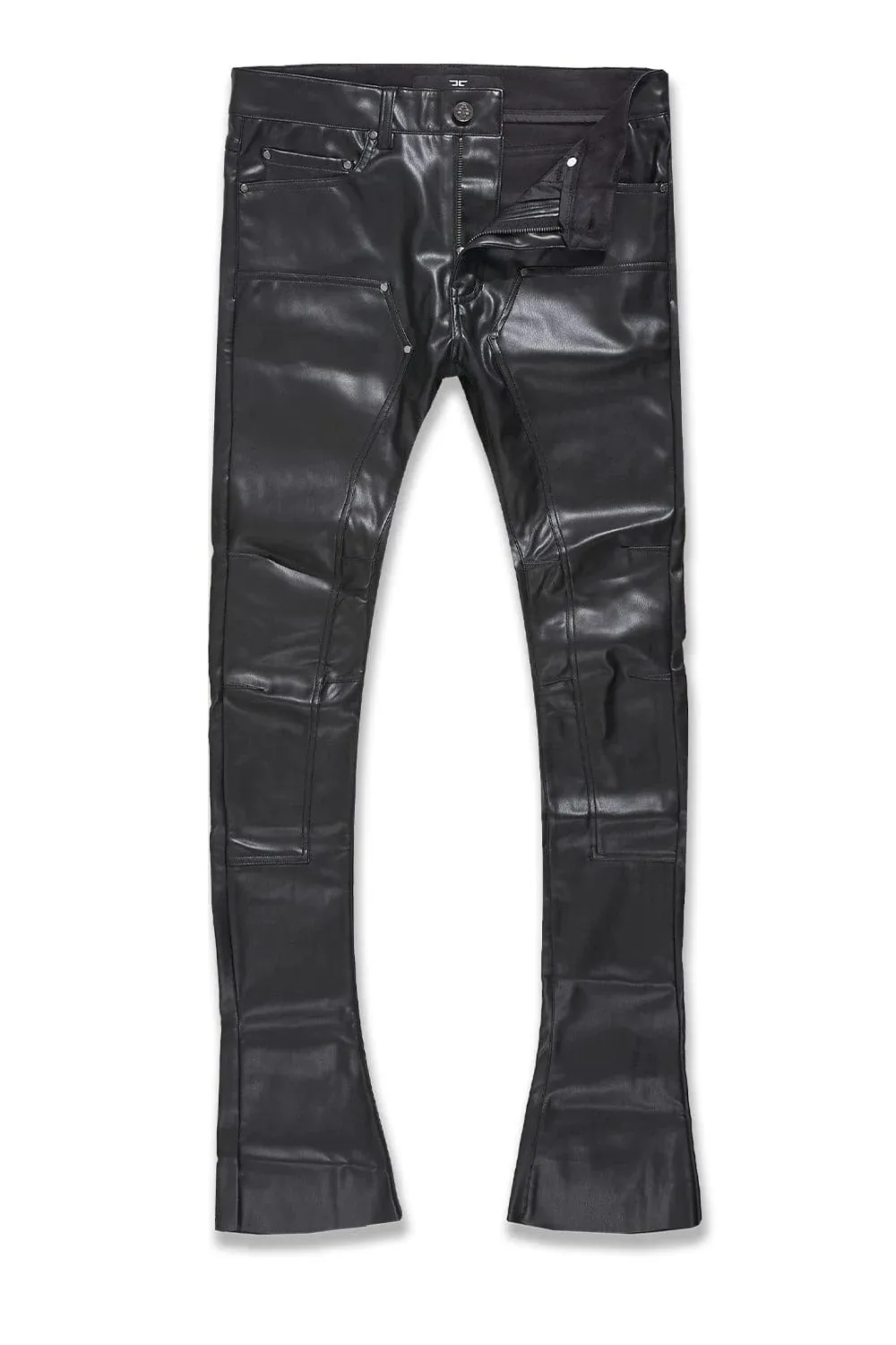 Jordan Craig PU Stacked Carpenter Men's Pants Black