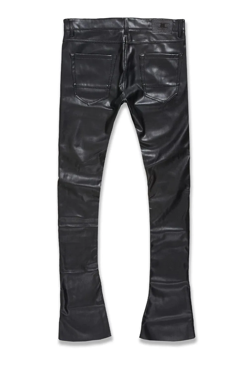 Jordan Craig PU Stacked Carpenter Men's Pants Black