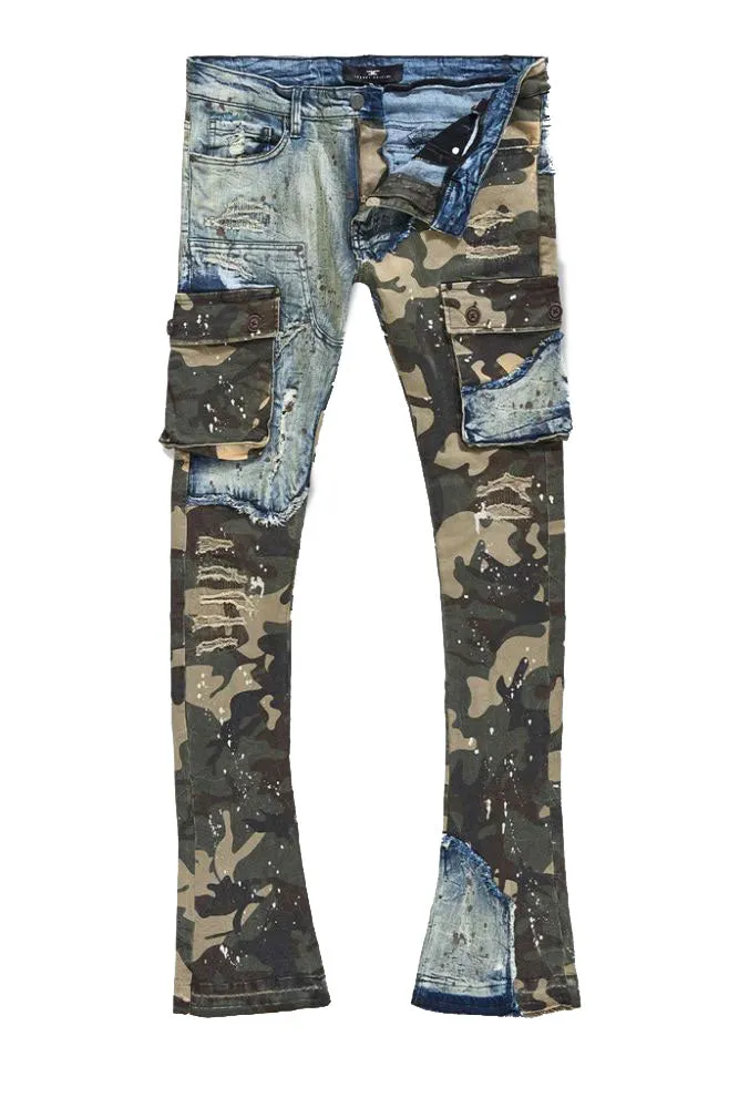 Jordan Craig Ross Stacked Platoon Denim Men's Pants Woodland