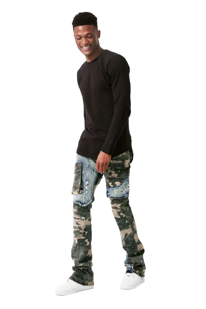 Jordan Craig Ross Stacked Platoon Denim Men's Pants Woodland