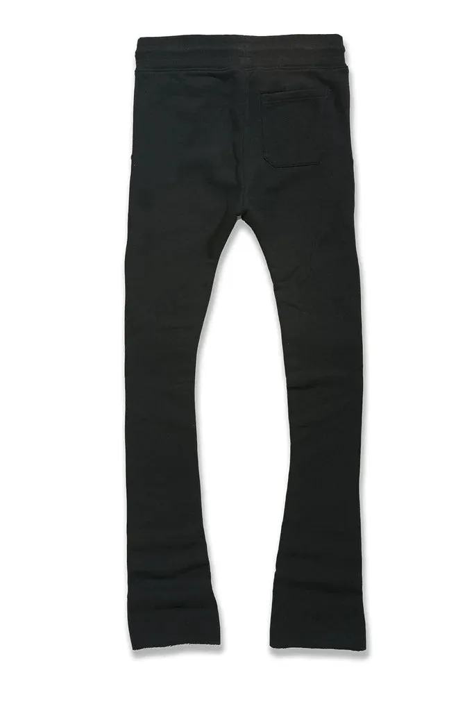 Jordan Craig Uptown Fleece Stacked Sweat Pants (Black) 8860L