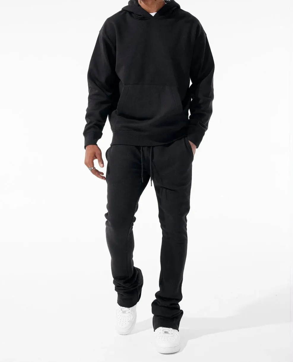 Jordan Craig Uptown Fleece Stacked Sweat Pants (Black) 8860L
