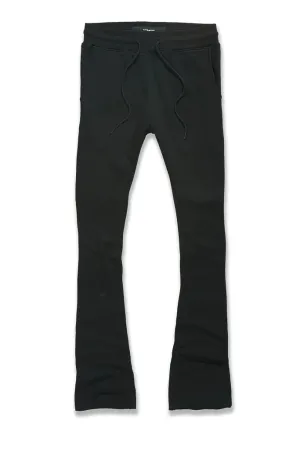 Jordan Craig Uptown Fleece Stacked Sweat Pants (Black) 8860L