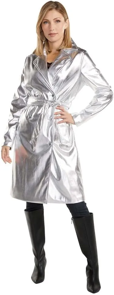 K Jordan174 Metallic Trench Coat