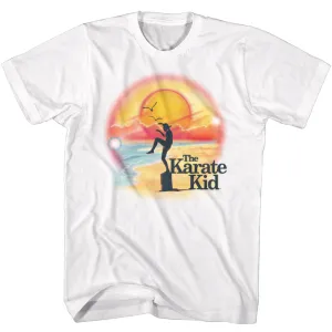 Karate Kid Airbrush Beach Men's T-Shirt