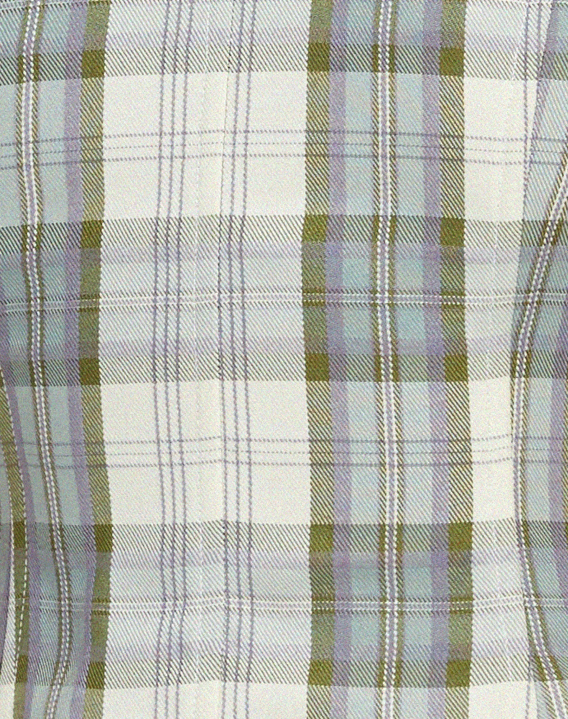 Kayashi Corset in Check Green and Cream