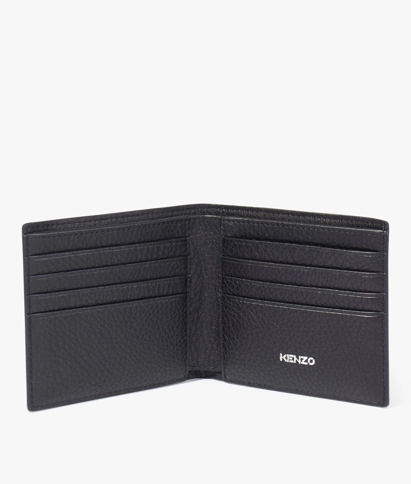 Kenzo Logo Foldable Leather Wallet