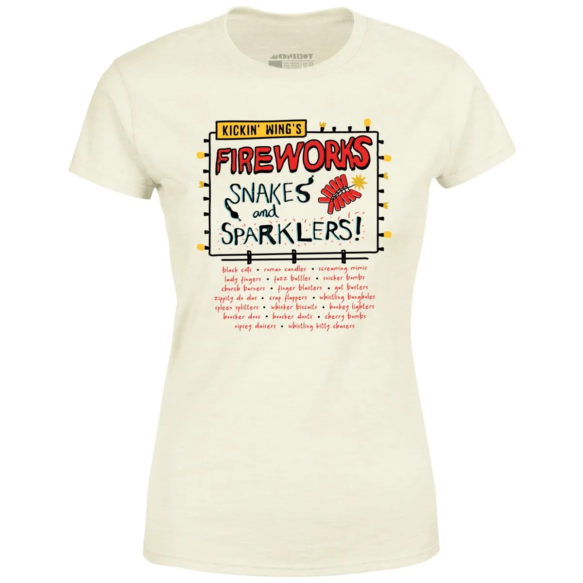 Kickin' Wing's Fireworks - Women's T-Shirt