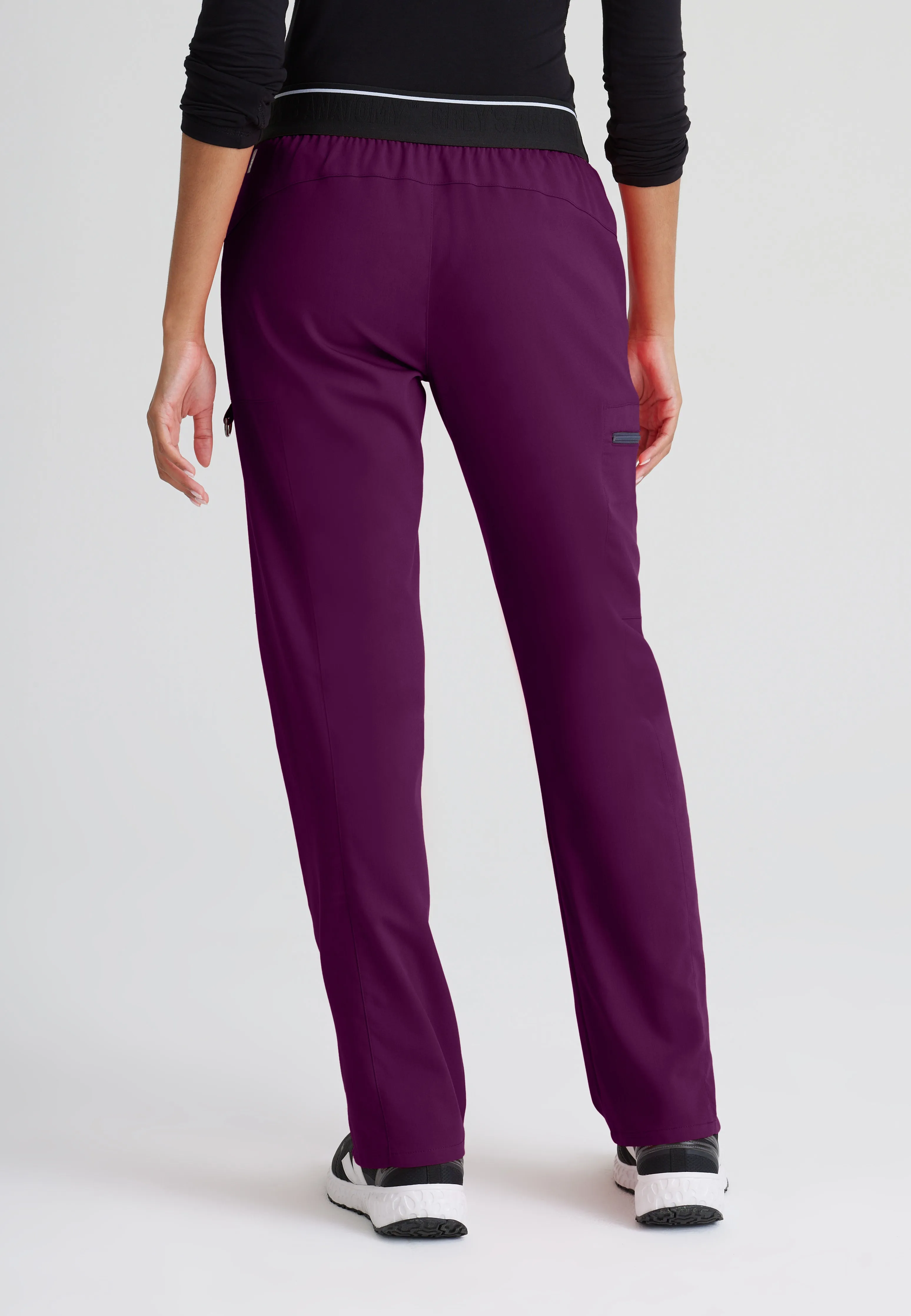 Kim 3-Pocket Mid-Rise Straight Leg Scrub Pant