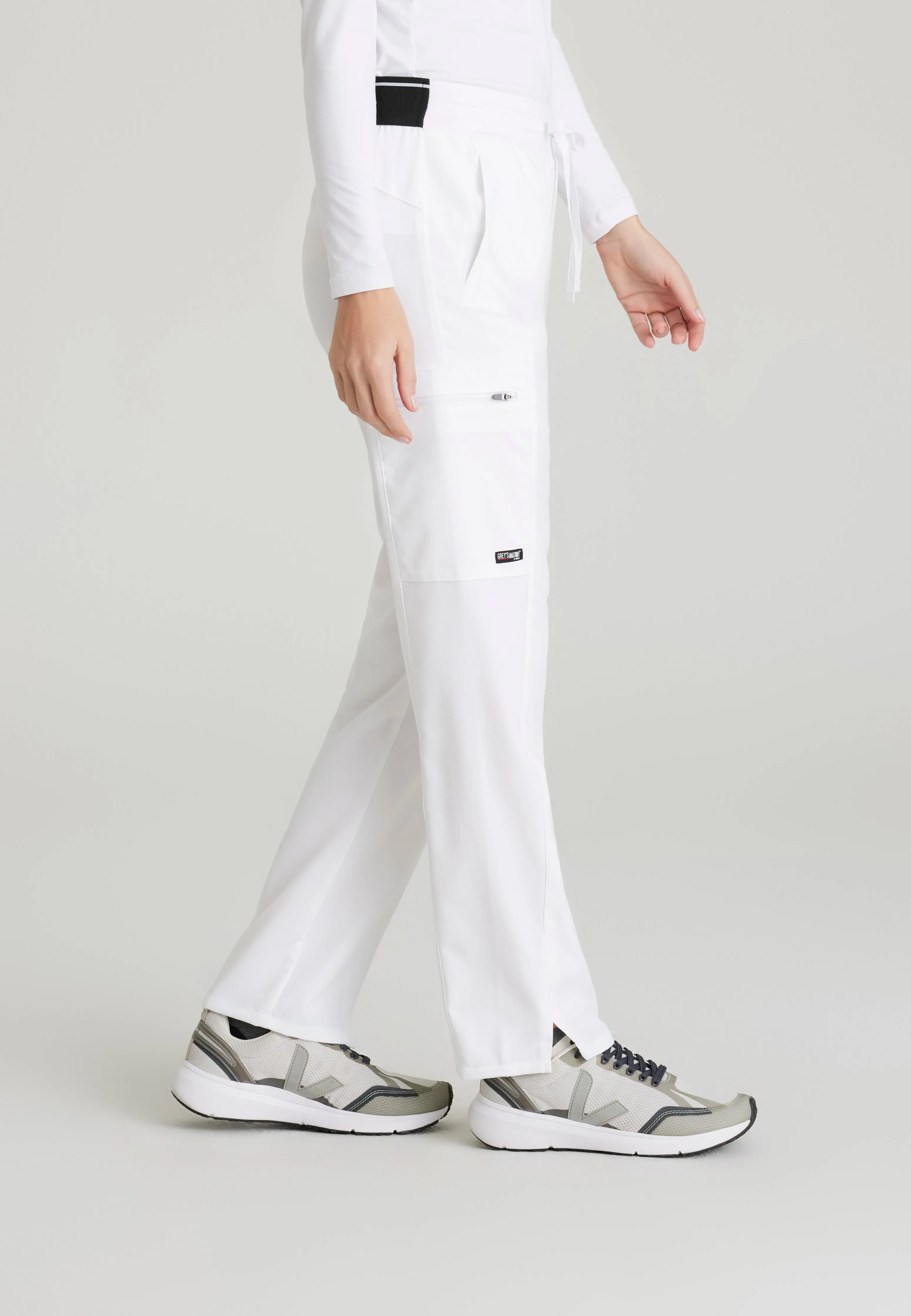 Kim 3-Pocket Mid-Rise Straight Leg Scrub Pant