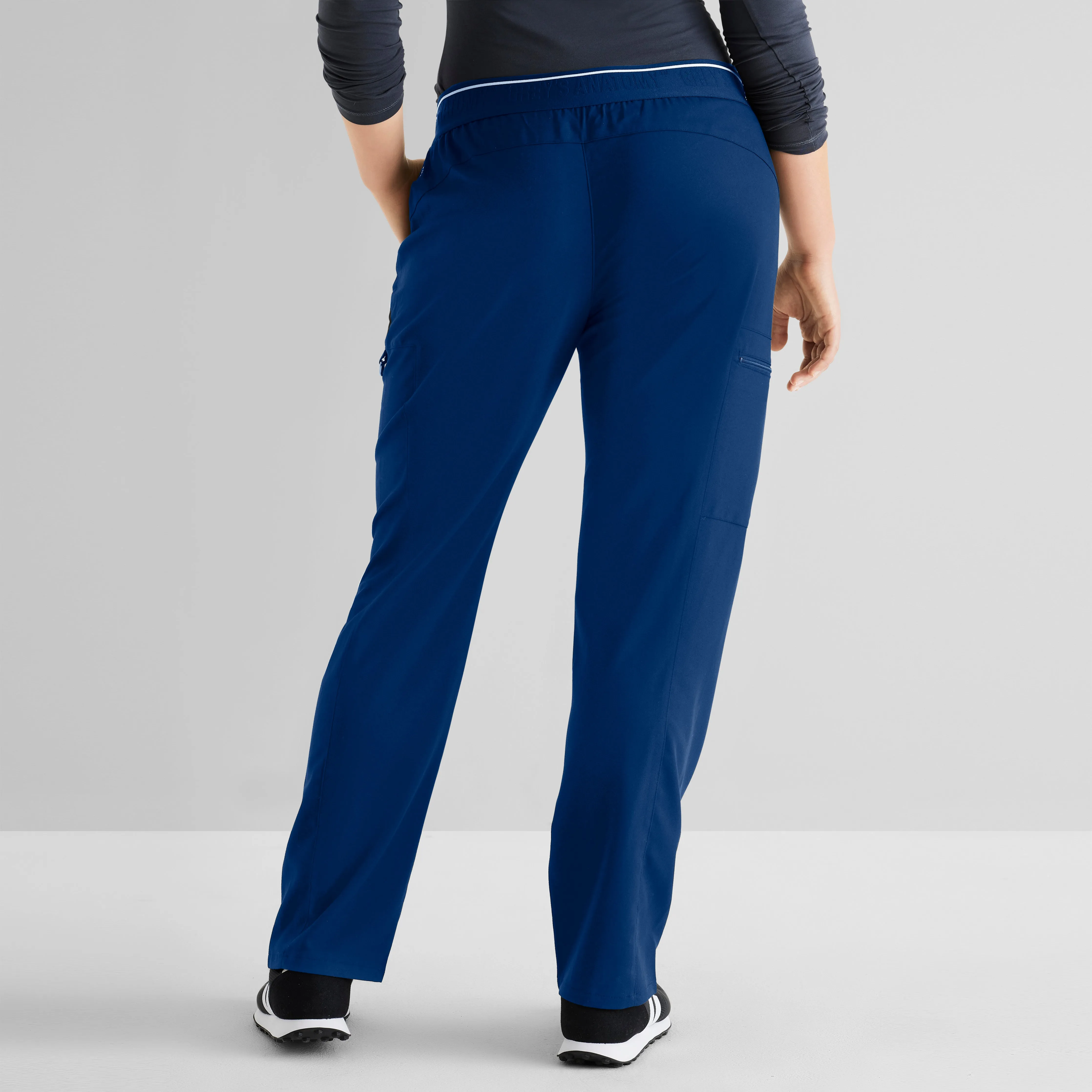 Kim 3-Pocket Mid-Rise Straight Leg Scrub Pant