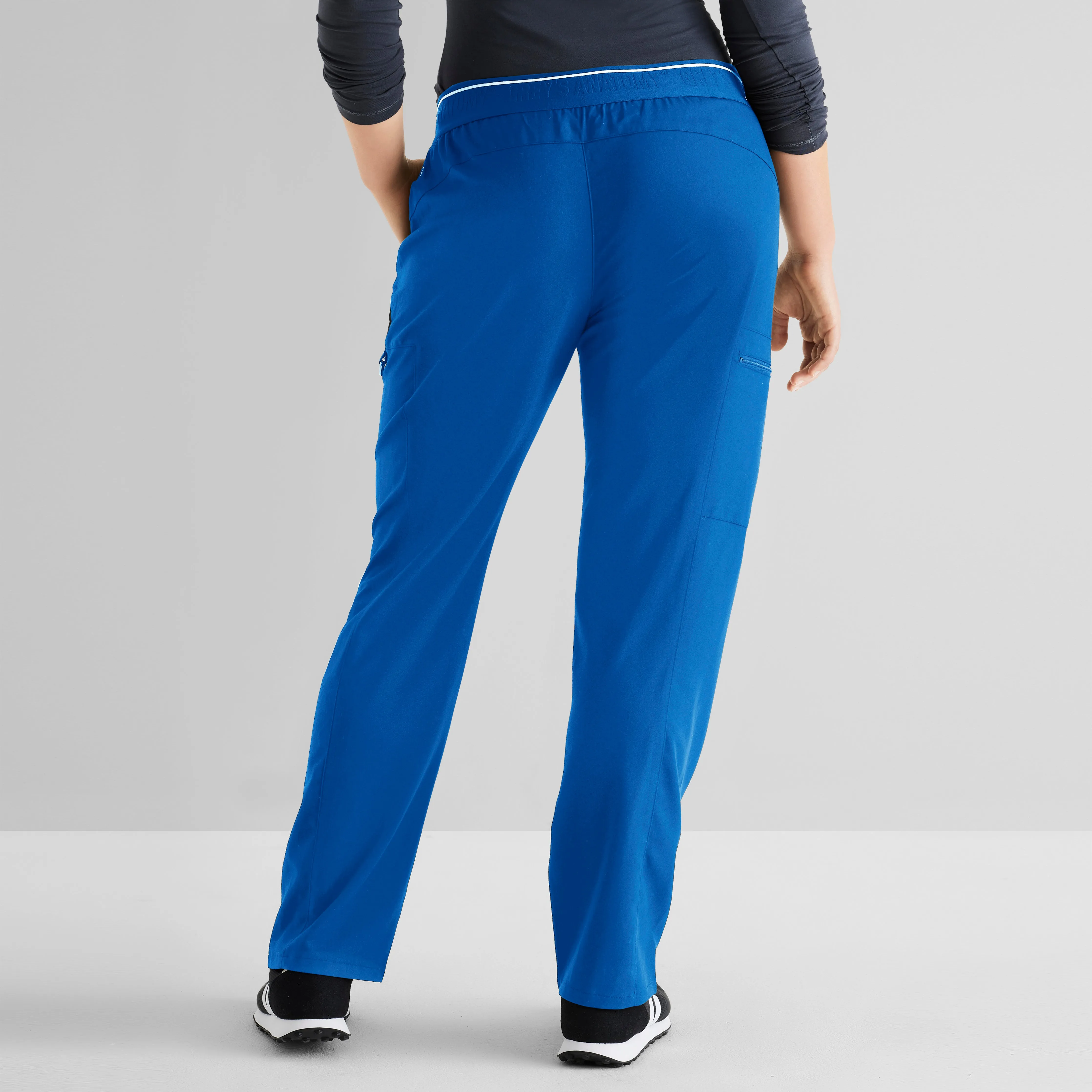 Kim 3-Pocket Mid-Rise Straight Leg Scrub Pant