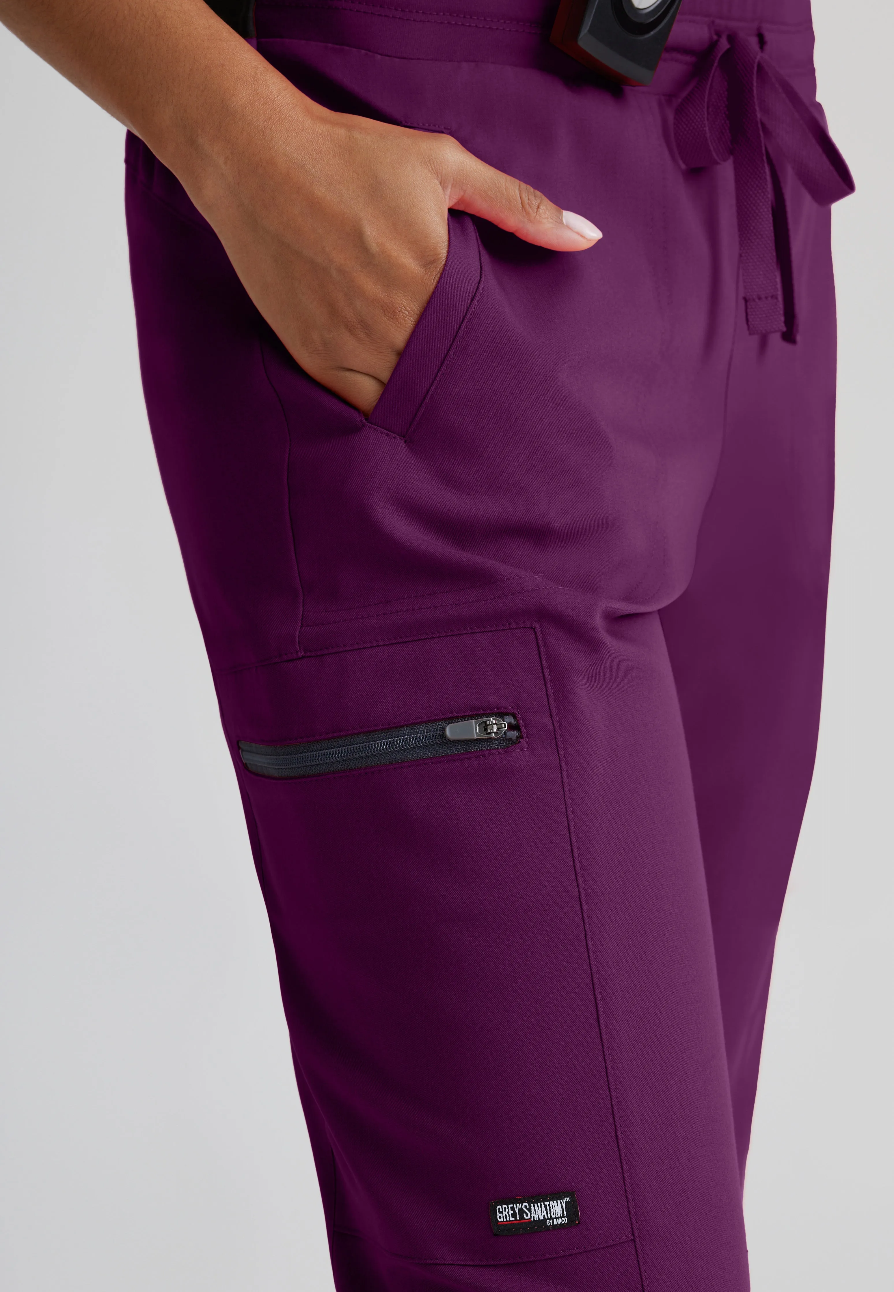 Kim 3-Pocket Mid-Rise Straight Leg Scrub Pant