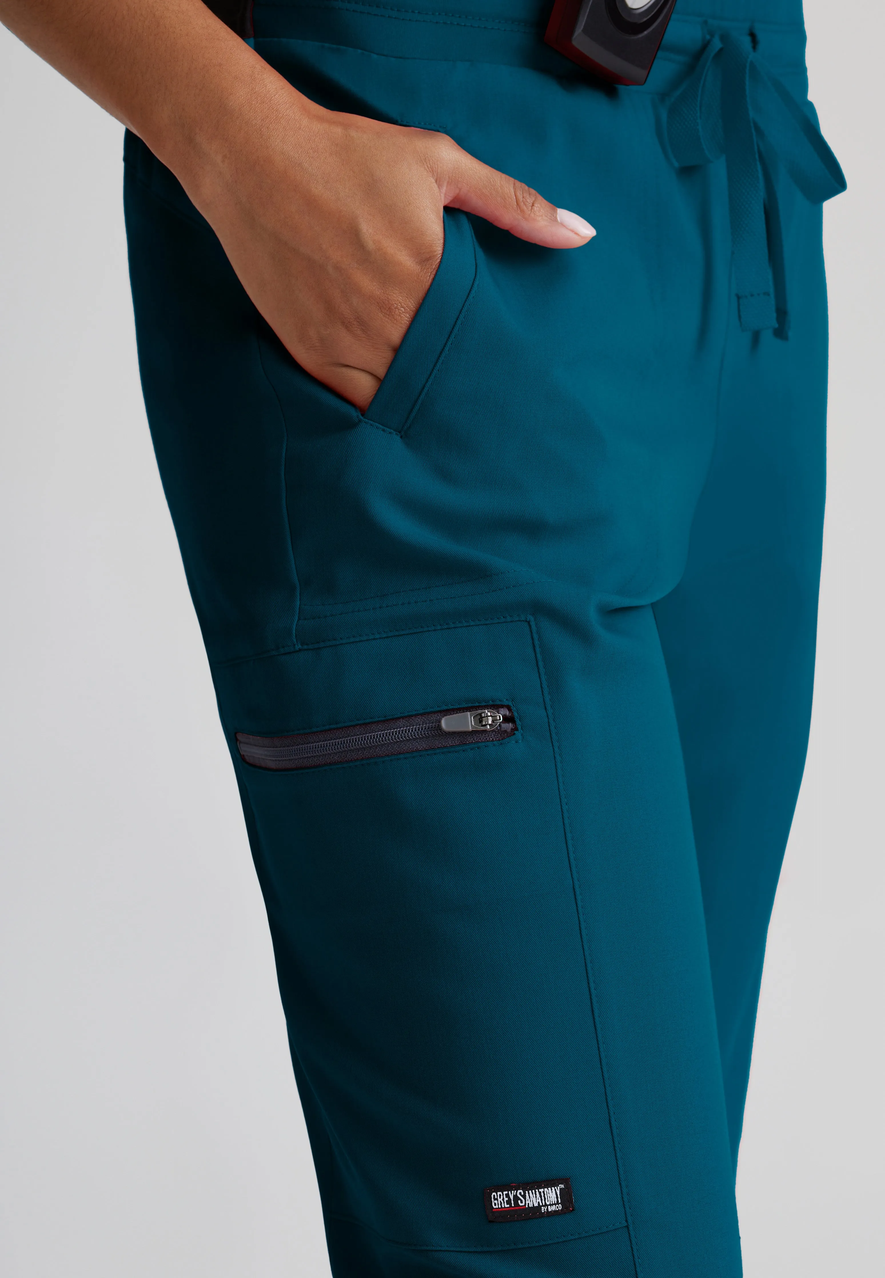 Kim 3-Pocket Mid-Rise Straight Leg Scrub Pant