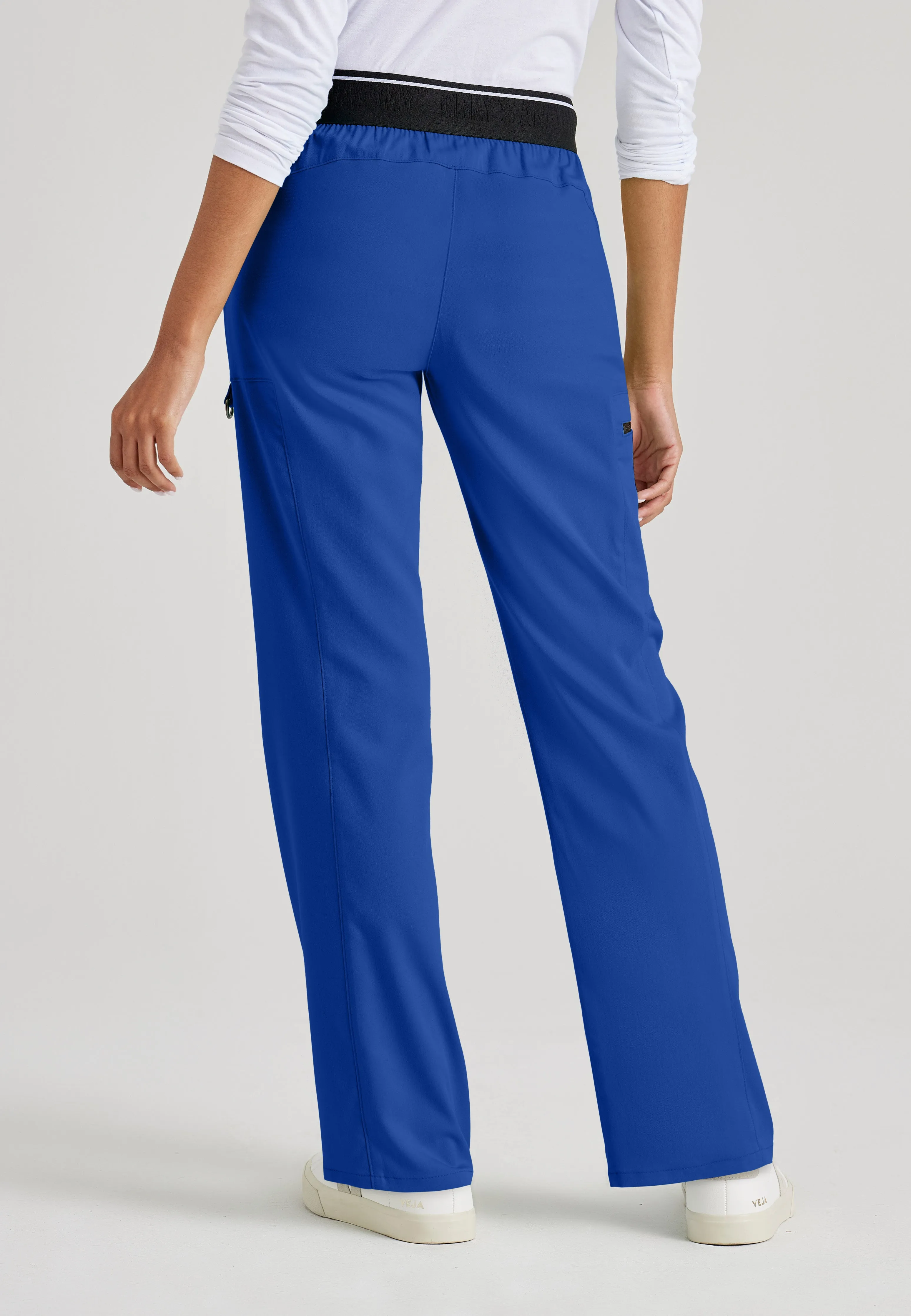 Kim 3-Pocket Mid-Rise Straight Leg Scrub Pant