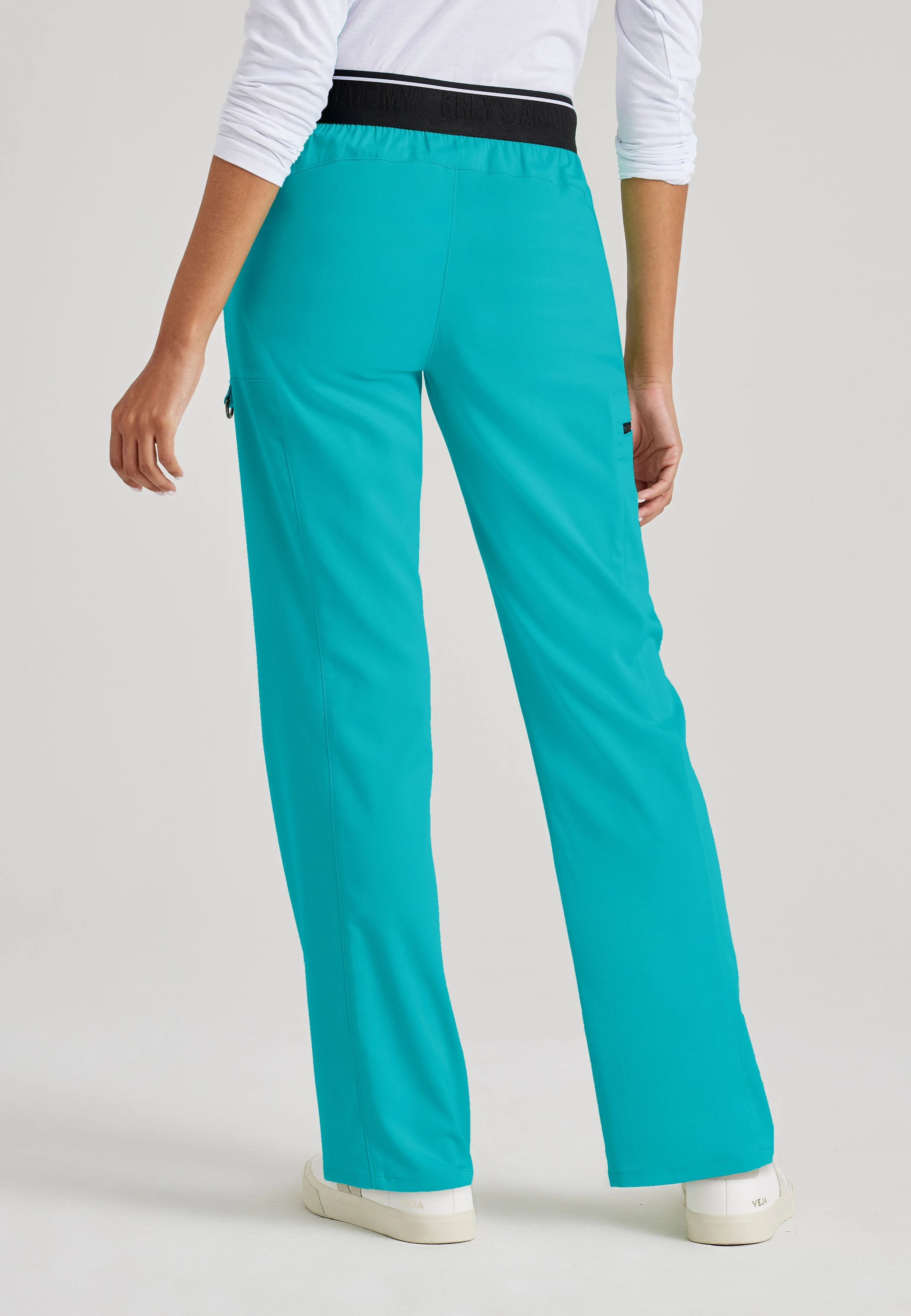 Kim 3-Pocket Mid-Rise Straight Leg Scrub Pant