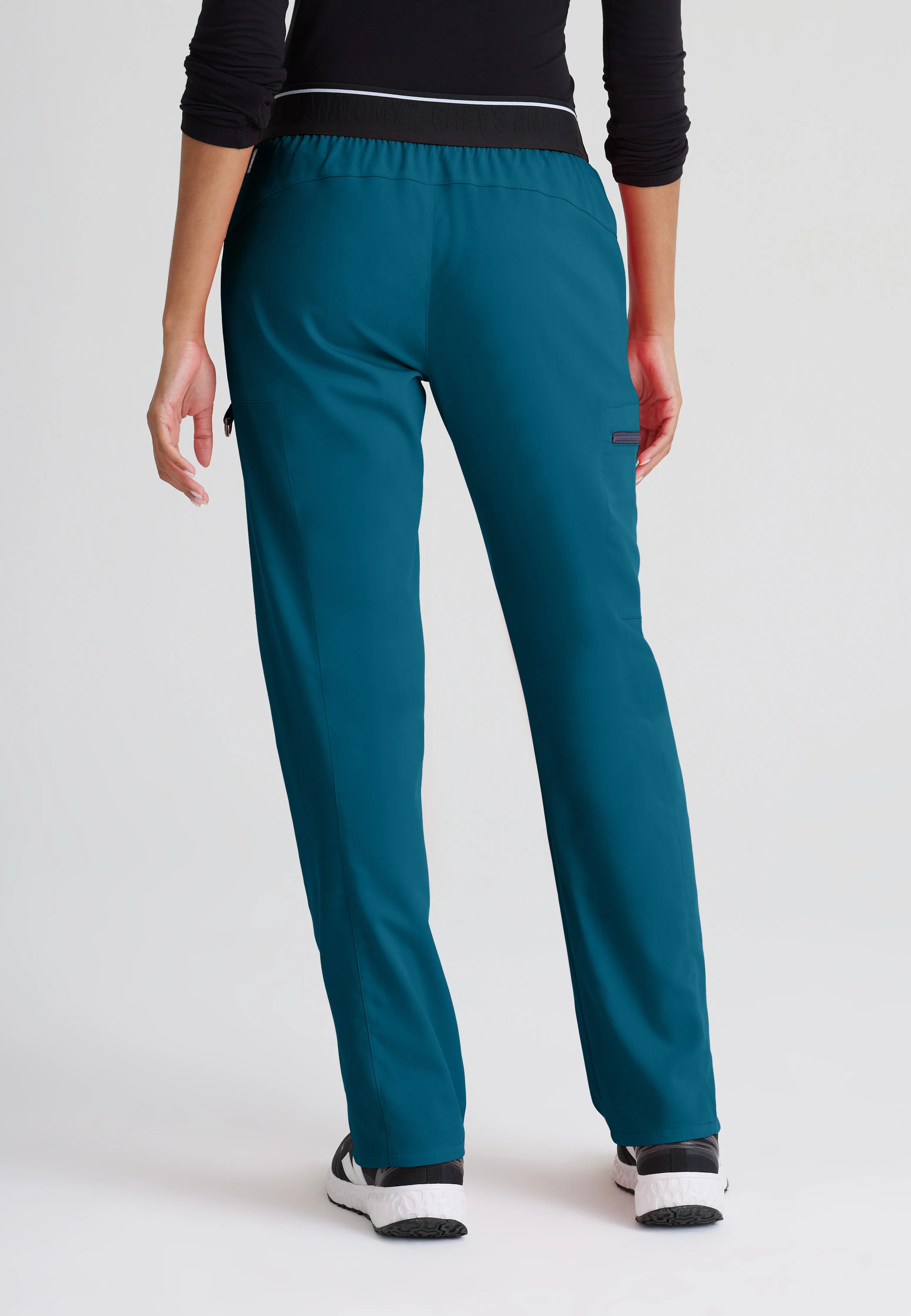 Kim 3-Pocket Mid-Rise Straight Leg Scrub Pant