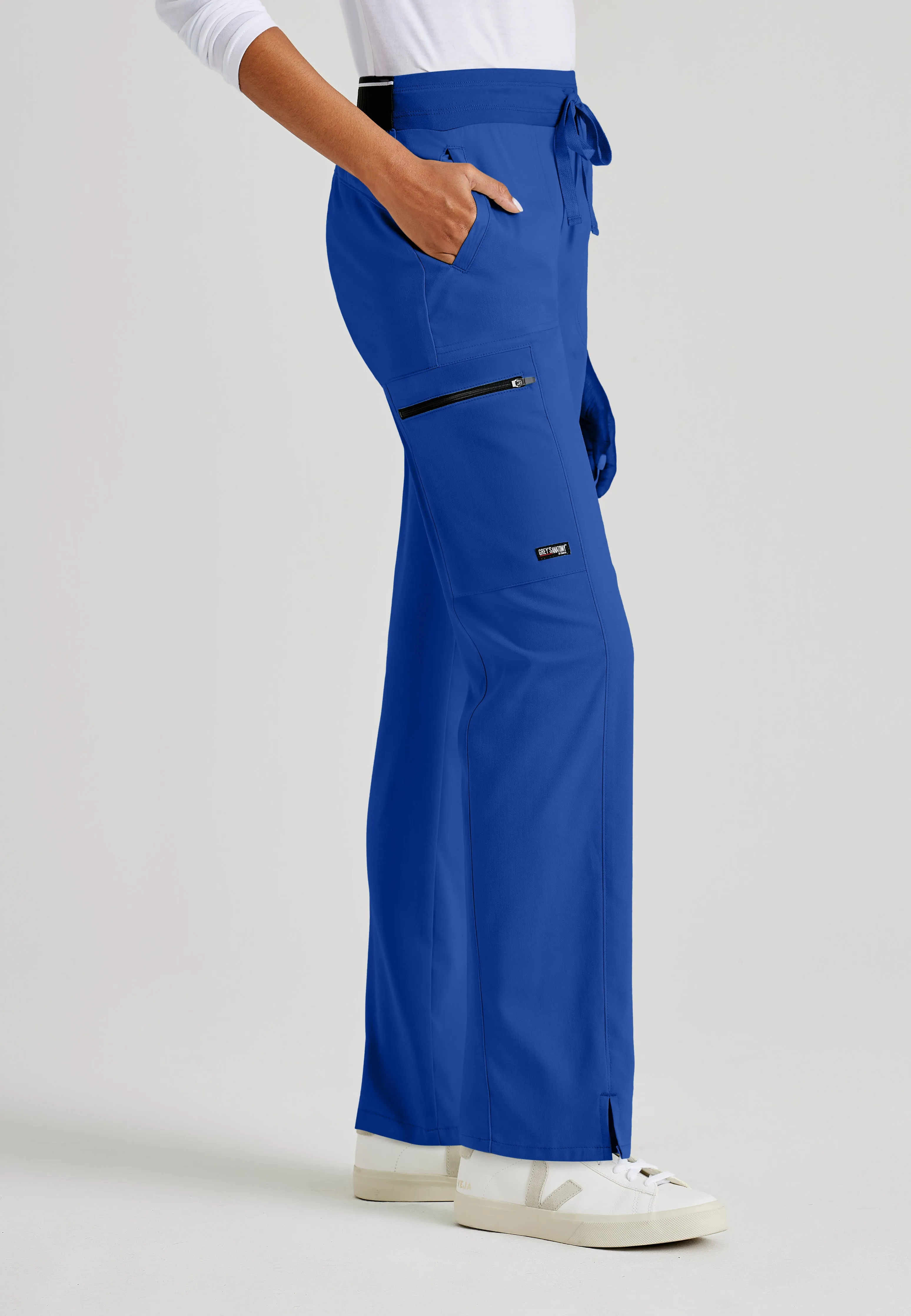 Kim 3-Pocket Mid-Rise Straight Leg Scrub Pant