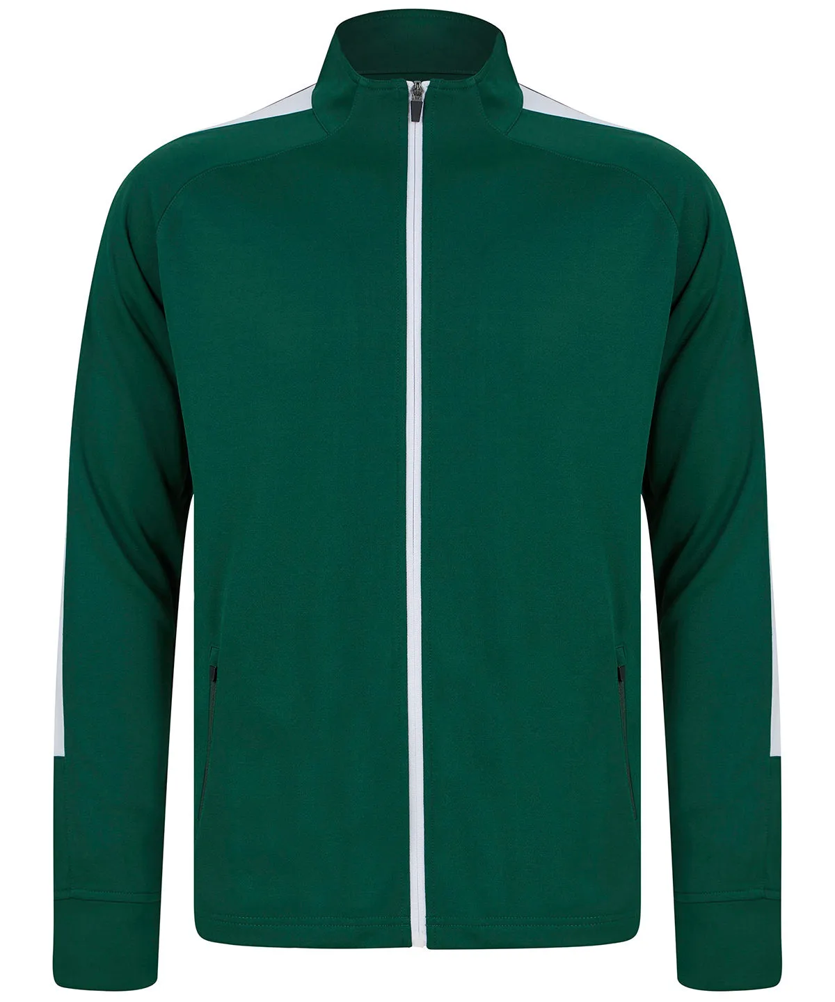 Knitted tracksuit top | Bottle/White