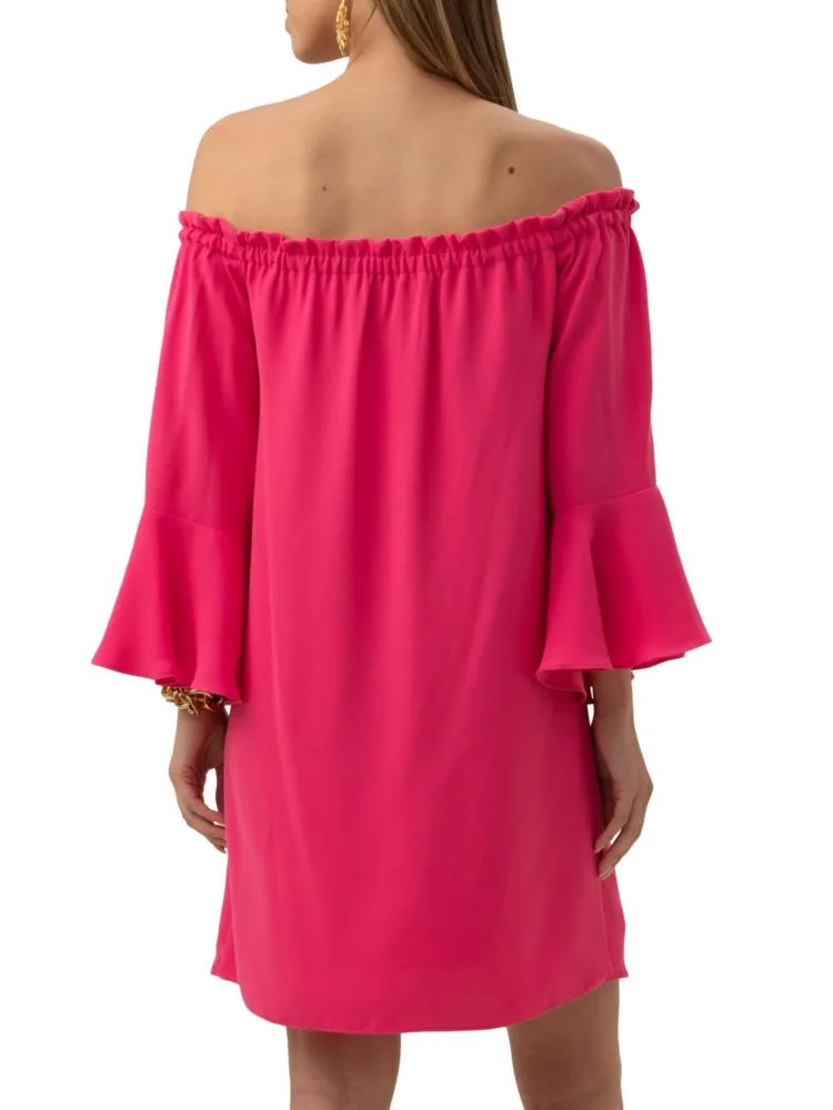 Knox Trina Turk Off Shoulder Mini Dress, Pink