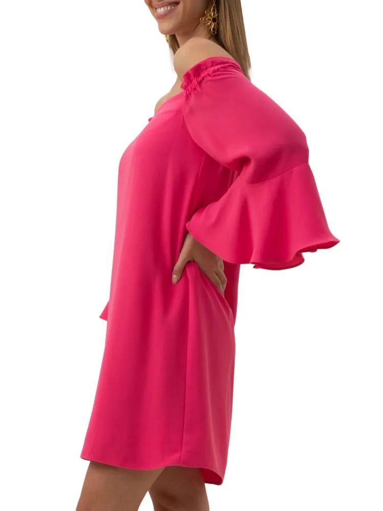 Knox Trina Turk Off Shoulder Mini Dress, Pink