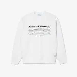Lacoste Men's Loose Fit Branded Sweatshirt White SH5540 001