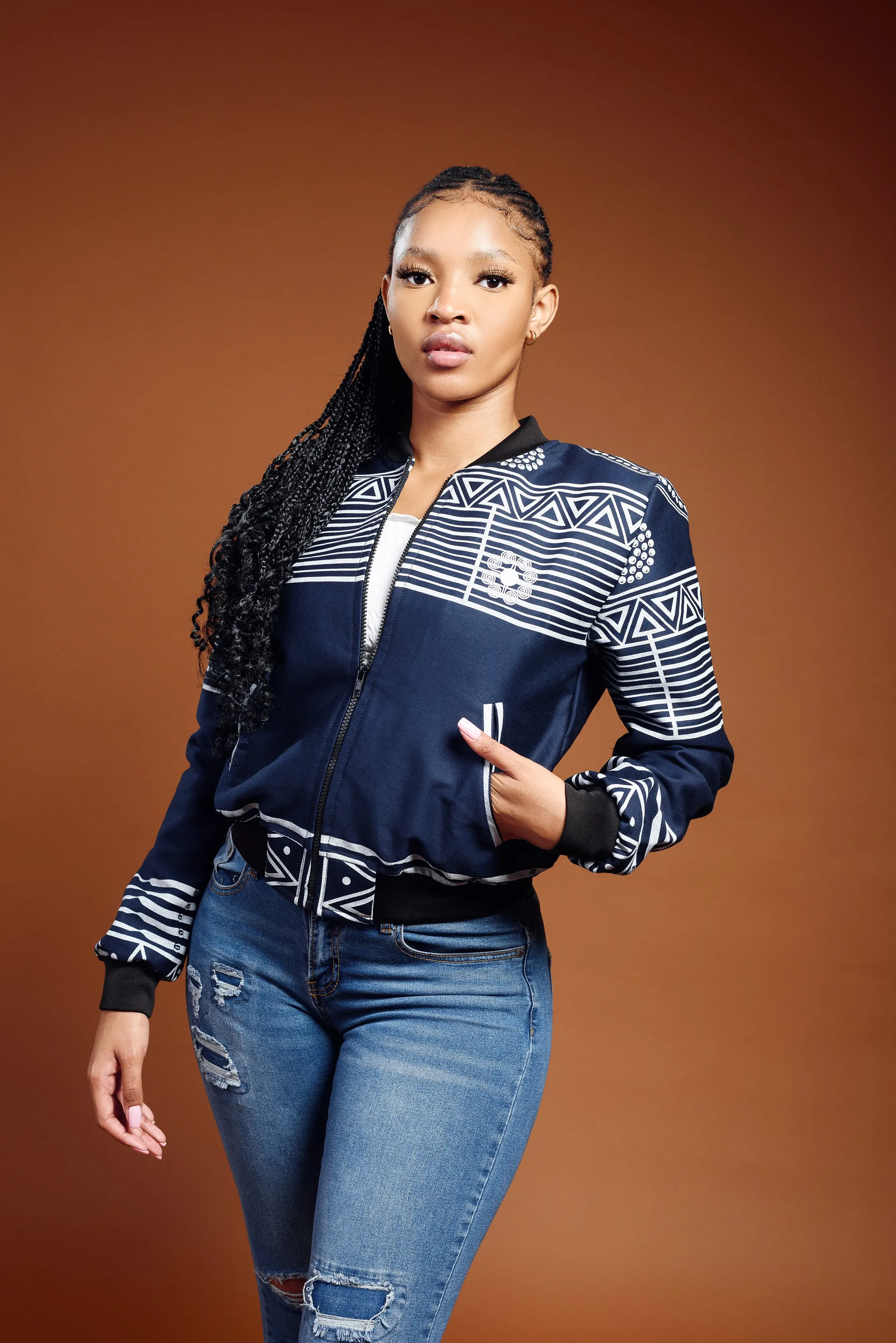 Ladies - KwaNtu Summer Bomber Jacket  (NV02)