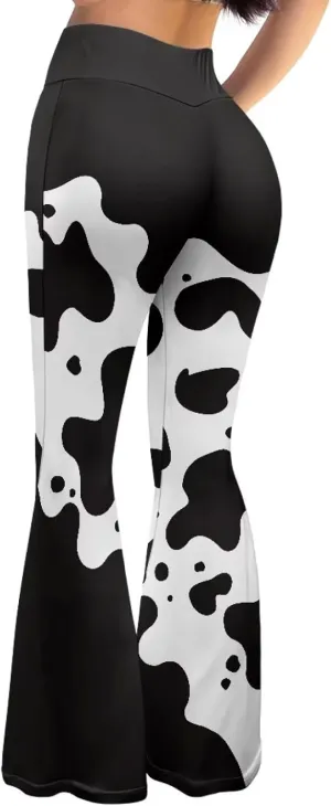 Ladies Womens Flare Leggings Flare Sweatpants Women Butt Lift