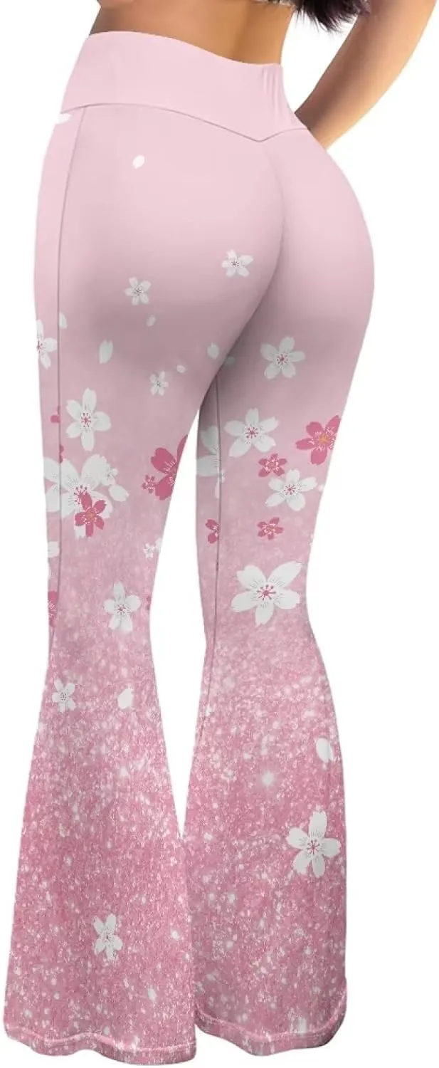 Ladies Womens Flare Leggings Flare Sweatpants Women Butt Lift