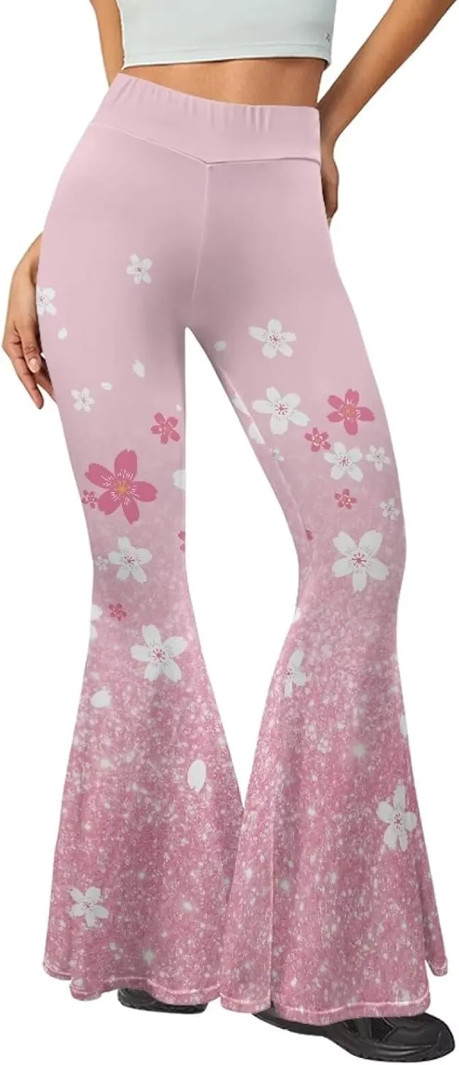 Ladies Womens Flare Leggings Flare Sweatpants Women Butt Lift