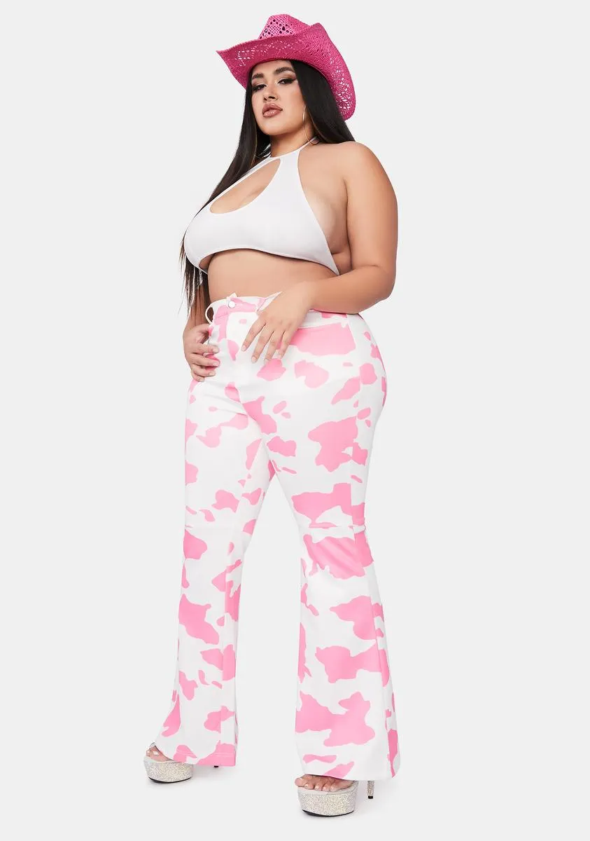Lady Love Everything's A1 Cow Print Pants