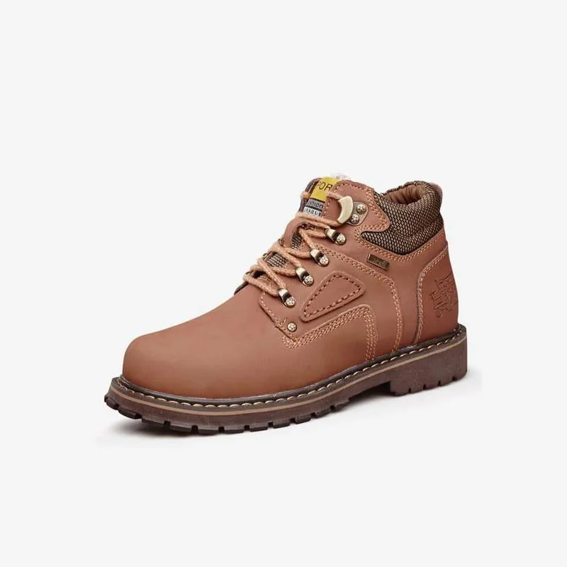 Leather Boots Retro Ankle Shoes