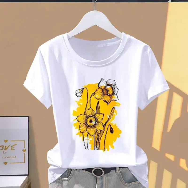 Leopard Print Oversized Casual Women's T-Shirt - Trendy Short-Sleeve Modal Top for Stylish Comfort