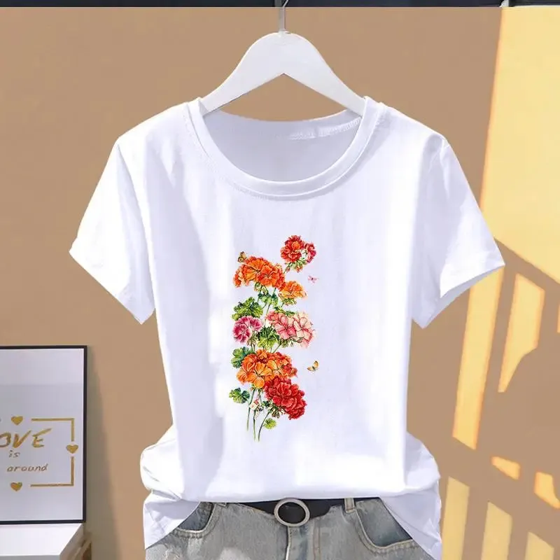 Leopard Print Oversized Casual Women's T-Shirt - Trendy Short-Sleeve Modal Top for Stylish Comfort